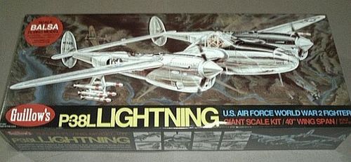 Guillows Balsa Airplane Model Kits Guillow's Lockheed P-38